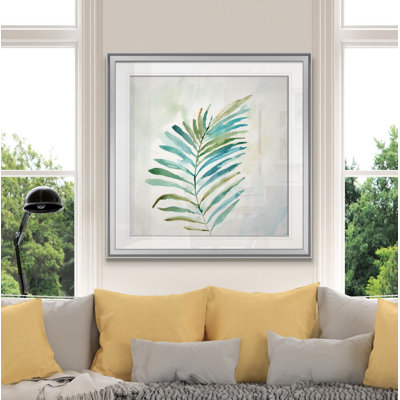 « tropical leaf i », peinture