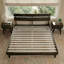 Base de lit plateforme en bois massif de qualité supérieure Acacia Aurora-82628792-82628791