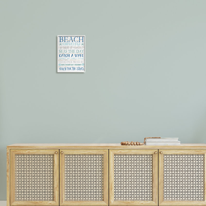 «Beach Connaissances», aquarelle bleue et planche blanche, art texturé sur giclée blanche par Jennifer Pugh