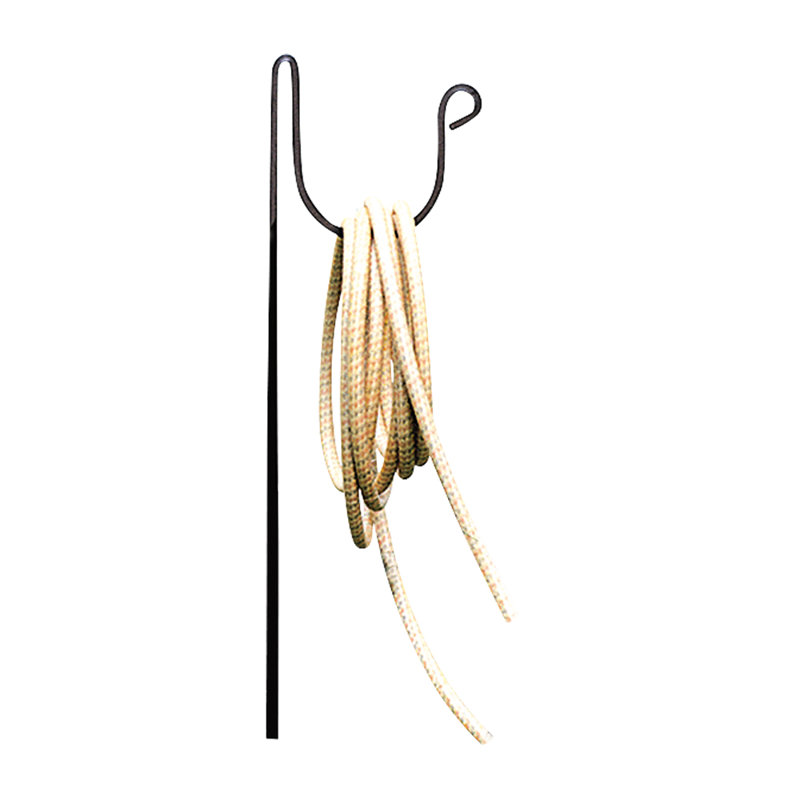 54-Inch Black Wrought Iron Garden Hose Holder