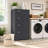 53'' Locking Metal Office Storage Cabinet with 4 Drawers & Adjustable Shelf, Matte Black-1695534688