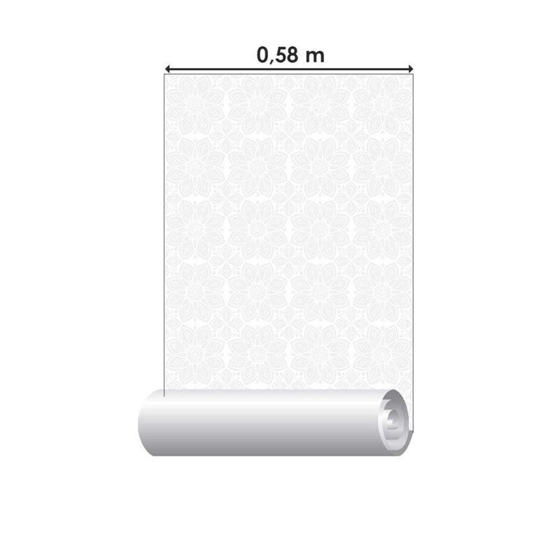 Rouleau de papier peint adhésif Ajan, L 126 po x l 24 po