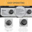 2 Burner Gas BBQ Trolley 5.6 kW Gas Barbecue Grill with Lid Black