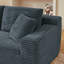 Canapé modulaire multifonctionnel en tissu velours côtelé, sans assemblage, pour le salon