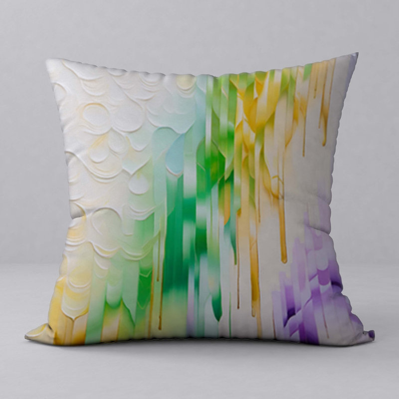 Oreiller New ManosMorenas, caractère et motifs vibrants / taille 18 po x 18 po