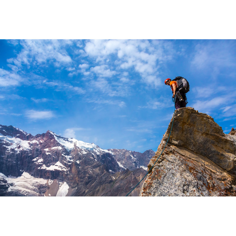 Alpine Climber by AlexBrylov - Wrapped Canvas Print, 30cm H x 46cm W