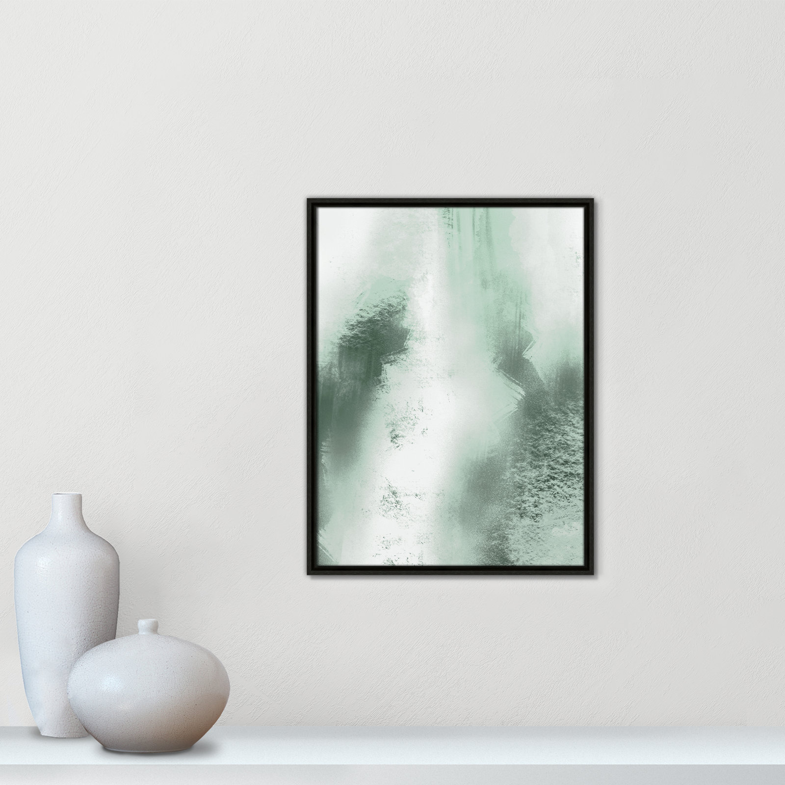 Quietude Smudges I Print by Marcus Prime, 19.5'' W x 25.5'' H, Espresso Floater
