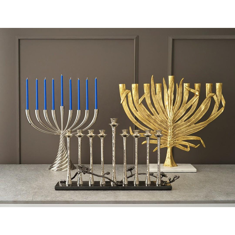 Black Orchid Menorah
