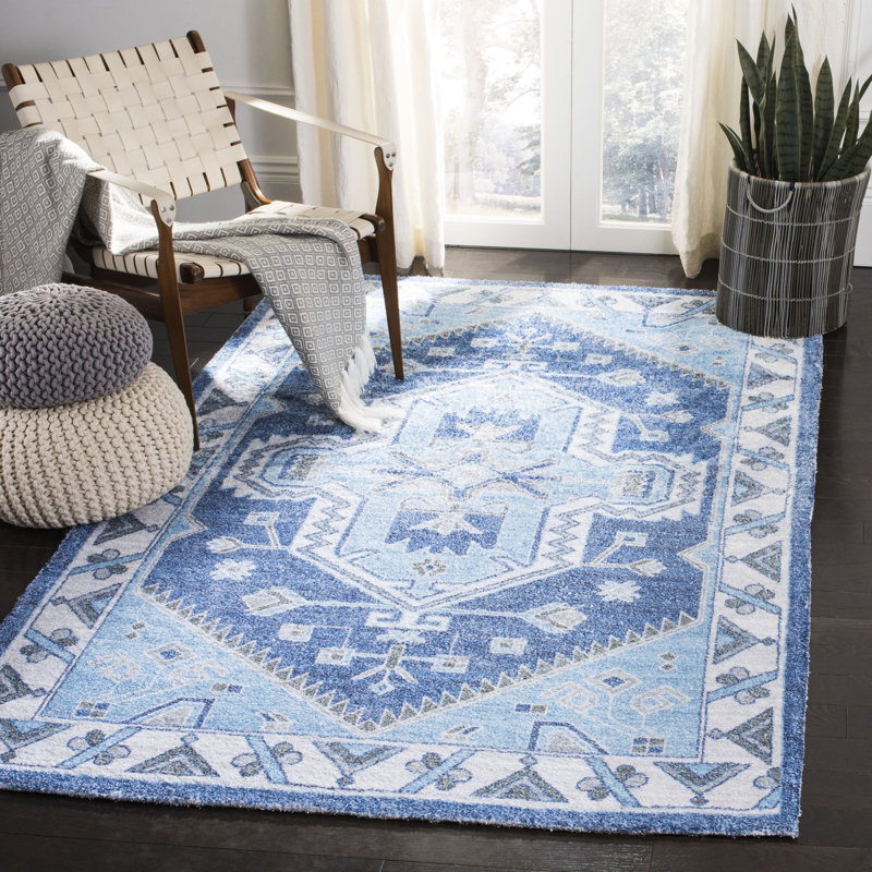 Blessen Hand Loomed Performance Oriental Rug, Rectangle 5' x 8'