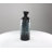 Lansdown Black Capiz Shell Handmade Decorative Vase with Gold Ombre Design, 9" x 9" x 34"-280098757-280098756