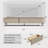 Meruyert Media Console Modern Soild Wood TV Stands with 3 Drawers Storage Faux Leather Top-1176905173-1176905172