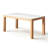 Solid wood rock plate rectangular dining table-2060764296