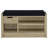 Astor White Oak Open Shelf Storage Bench-1986801459