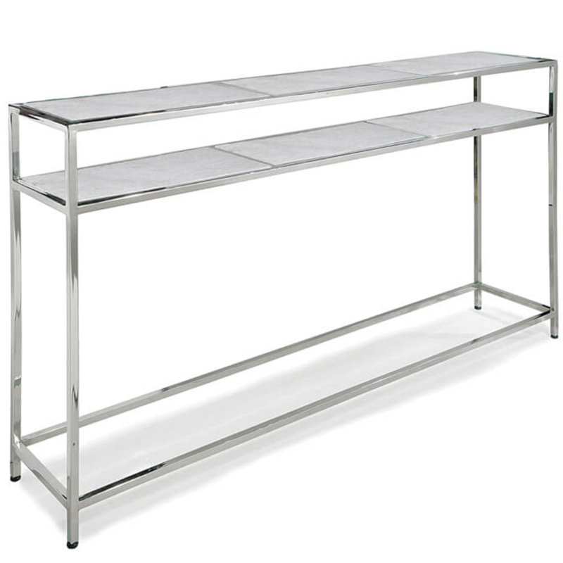 Echelon 54'' W Console Table, Nickel, 30.5" H x 54" W x 11.75" D
