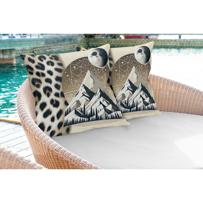 Ensemble de housses de coussin Ambesonne Wild Mountains, H 16 po x l 36 po, Rectangle