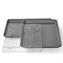 T Fal Airbake Natural Jelly Roll Pan 15 12 x 10 12 Silver - Office