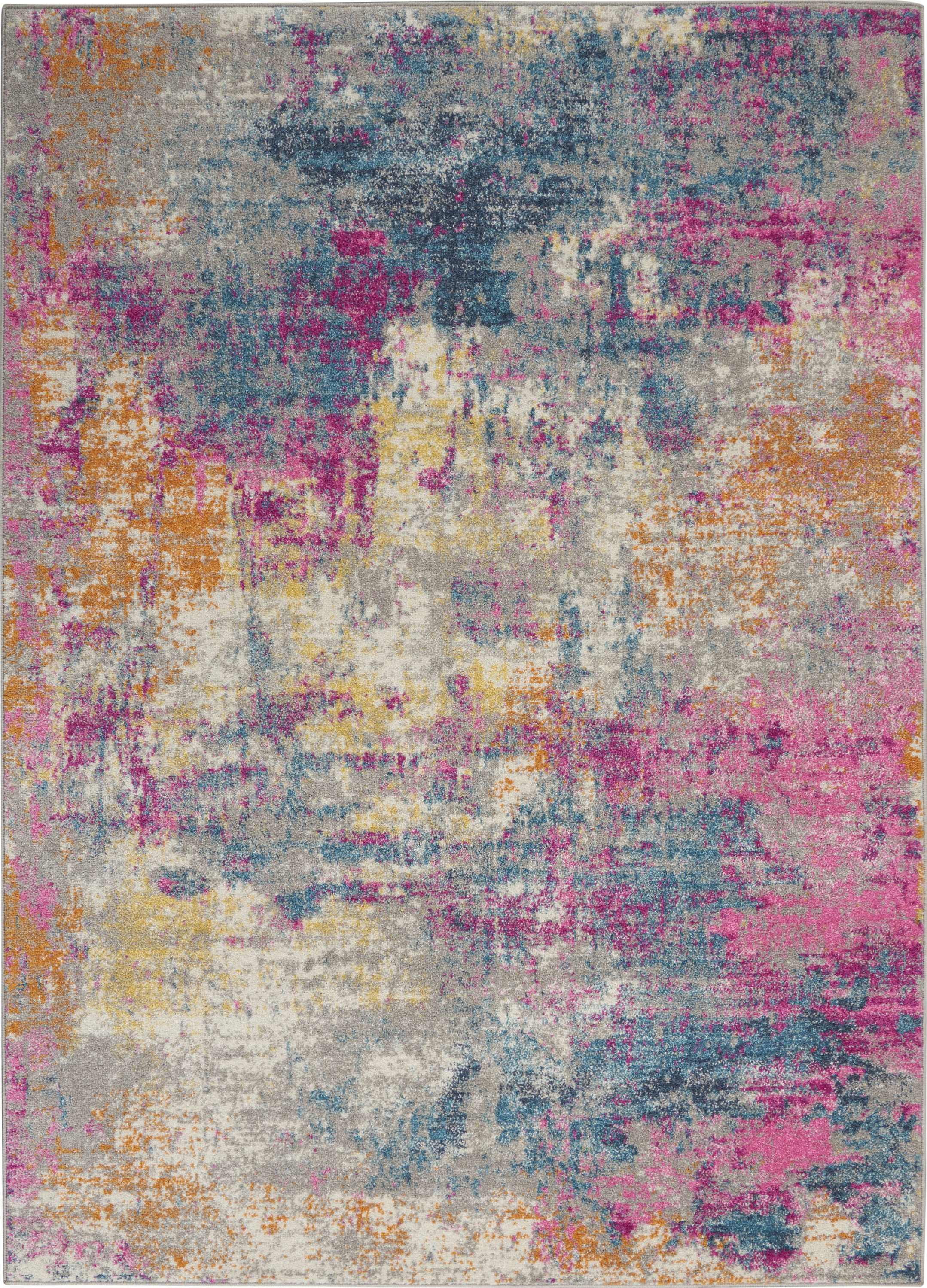 Abbate Abstract Indoor Rug Mercury Ro...