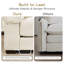 Canapé modulaire surdimensionné surdimensionné en nuage, canapé modulaire convertible, accoudoirs très épais avec repose-pieds, tissu velours côtelé de qualité supérieure, conception ergonomique, assemblage facile, pour chambre à coucher, crème