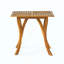 Table de salle à manger d'extérieur carrée en bois d'acacia - Durable, élégante et parfaite pour les aménagements de patio