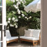 Chaise de terrasse avec coussins Louise
