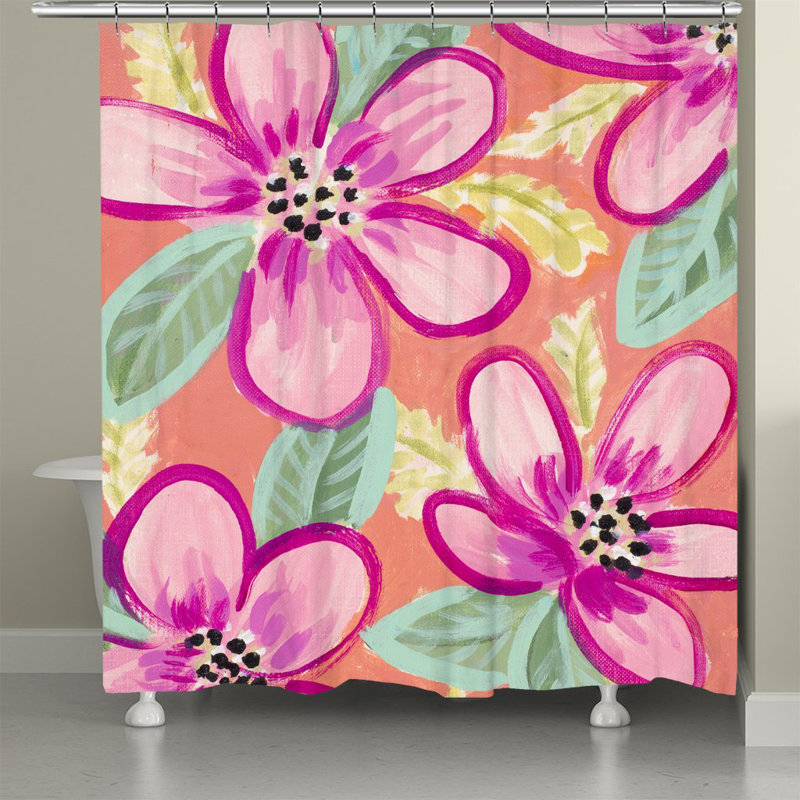 Bright Summer Blossoms Shower Curtain