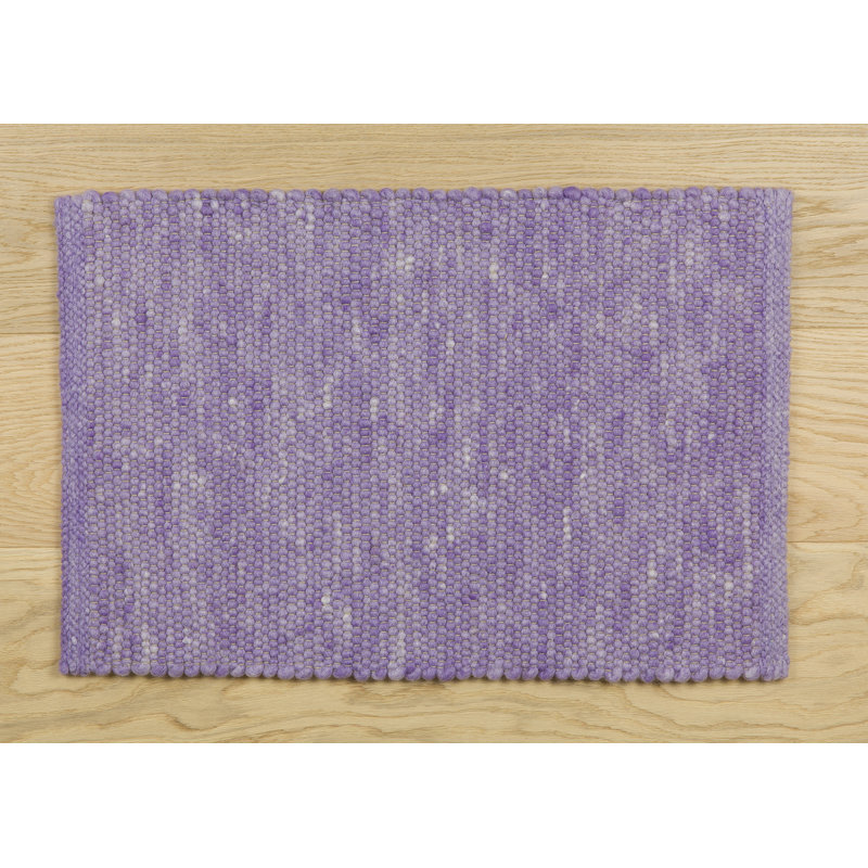 Solid Colour Wool Area Rug, Runner 80 x 200 cm