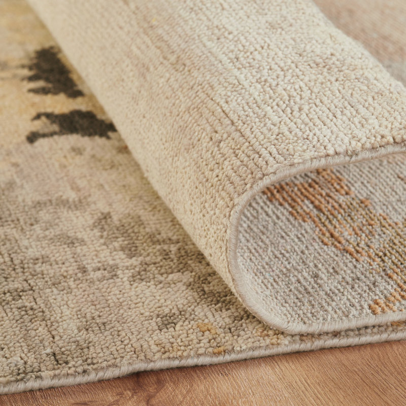 Toros Hand Knotted Wool Abstract Area Rug, Rectangle 10' x 14'