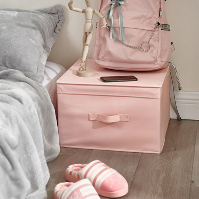 Jumbo Storage Box - TUSK® College Storage - Rose Quartz