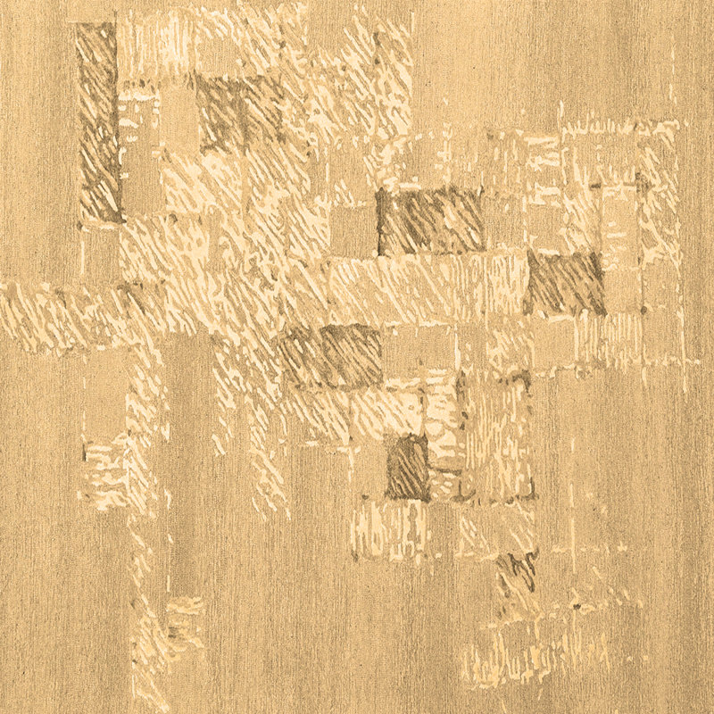 Washable Abstract Indoor Rug, Square 4'
