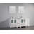  Modern 72" Double Bathroom Vanity Set with Mirror-27042764