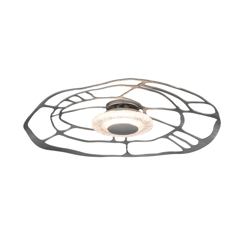 Muse Wall Sconce/Semi-Flush, Sterling