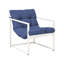 Garden Lounge Set with Table 4 Seater GARDA Metal Green-1319109501