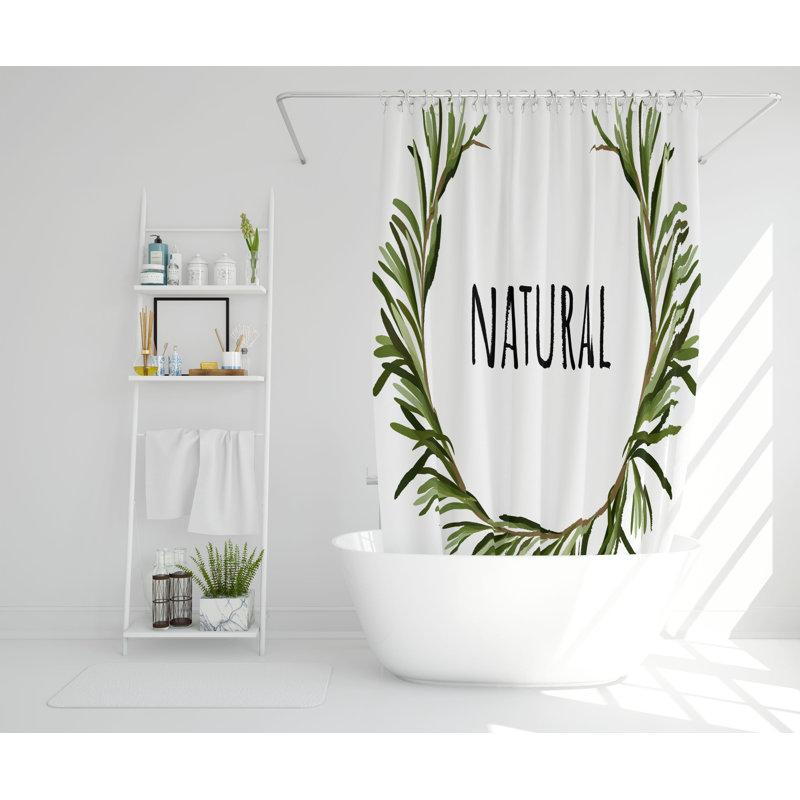 Epsom Polyester Shower Curtain Set, 168cm H x 168cm W