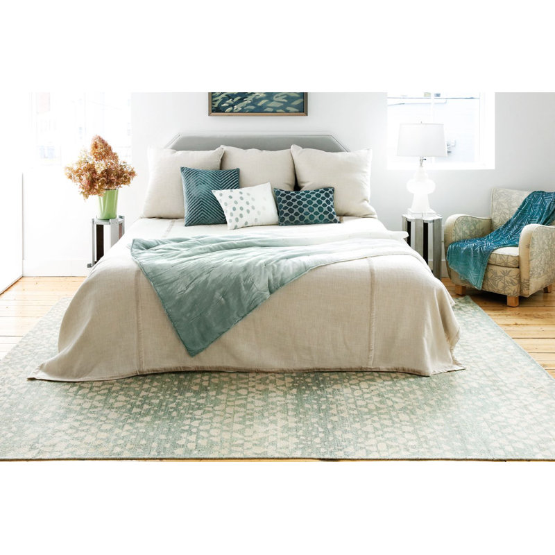 Ovals Lumbar Pillow Cover & Insert, Azul, 16" H x 20" W
