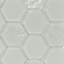 Touch 3" x 3" Glass Grey Hexagon Mosaic Tile