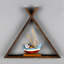 Tablette flottante en bois massif Mariam