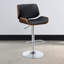 Tabouret de bar réglable noir et chrome