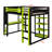 Loft Bed with Integrated Desk, Shelves, Power Outlet & RGB Lighting-284702724