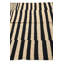 Tapis noir et blanc 5x8