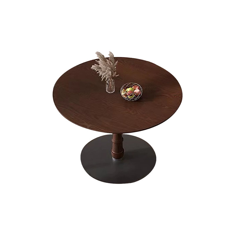 Chestnut colour Round Solid Wood Dining table, 29.53"H x 39.37"L x 39.37"W