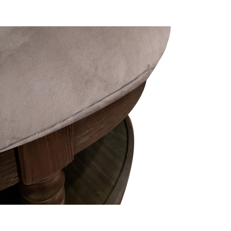 Kaufmann Upholstered Ottoman, Gray