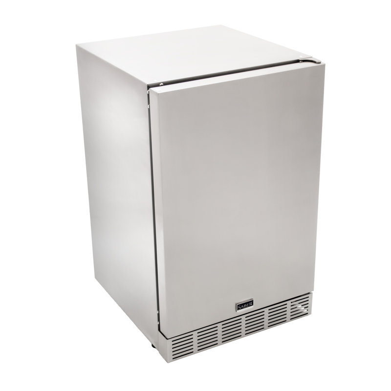 Sabre d'extérieur 4,1 pieds cubes Pi. Réfrigérateur en acier inoxydable