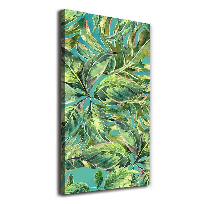 Tropical Leaves - Wrapped Canvas Print