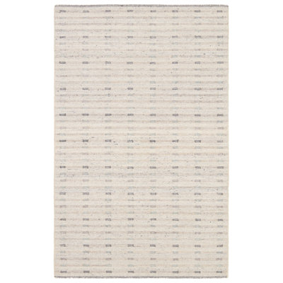 Vibe By Latitude Run® Aiker Handmade Performance Striped Gray/Taupe Area Rug