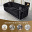  Canapé 85 po en velours Chesterfield-941964891