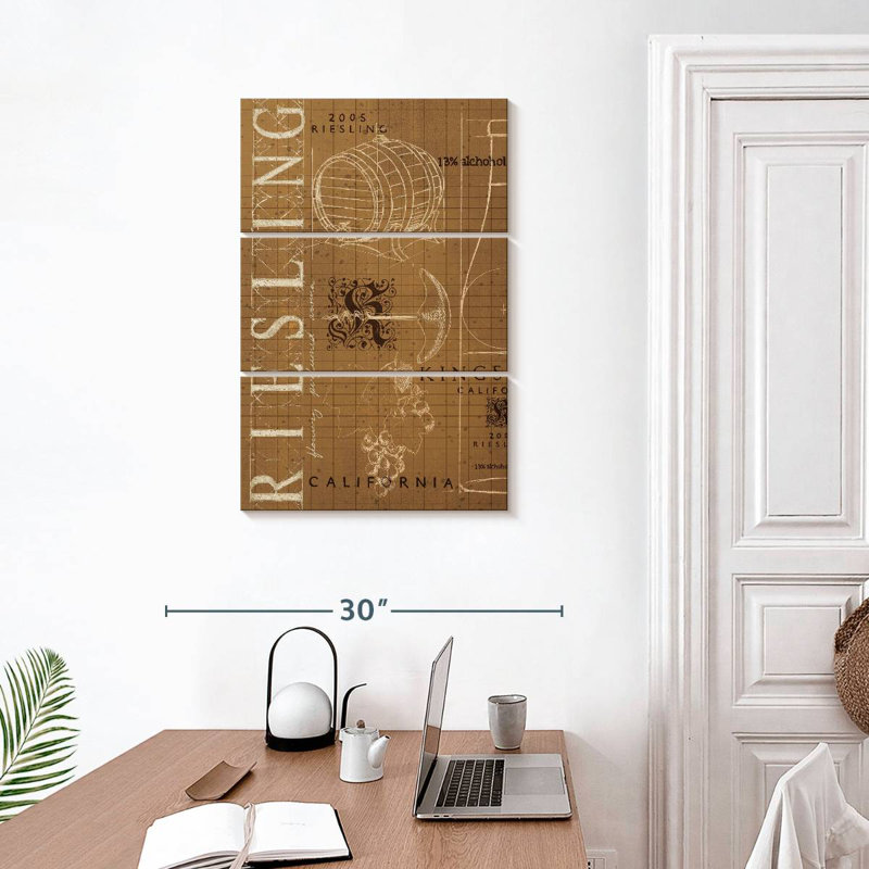 Wine Blueprint Sepia II, H 32" x l 20"