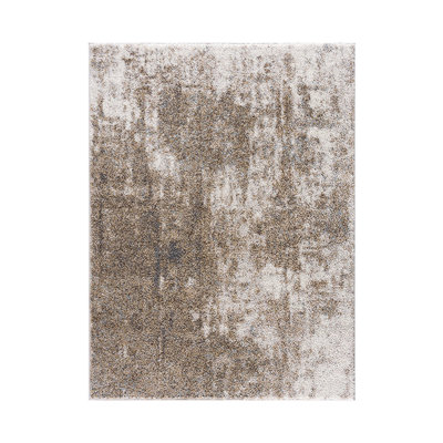 Area Rug, Grey Cream Abstract Pattern, 6'6"W X 9'L, Super Soft , Non-Slip Bottom, Easy To Clean For High-Traffic Areas Grey+Cream Shag Floor 6X9', Style, Backing,