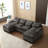 Large Chenille Fabric U-Shape Sectional Sofa-1417990954