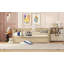 Lit de jour simple en bois avec couchette et garde-corps-638224113