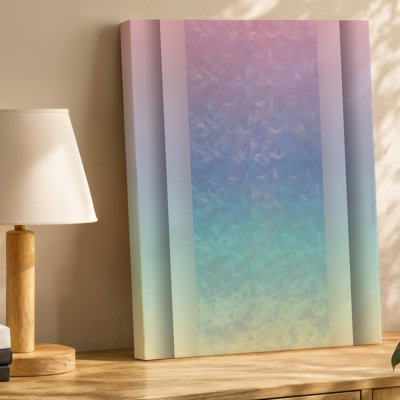 Canvas Create An Abstract Gradient Background That Transitions Smoothly From A Wall Art Soft Pink At The Top To A Pale Yellow At Canvas Wall Art